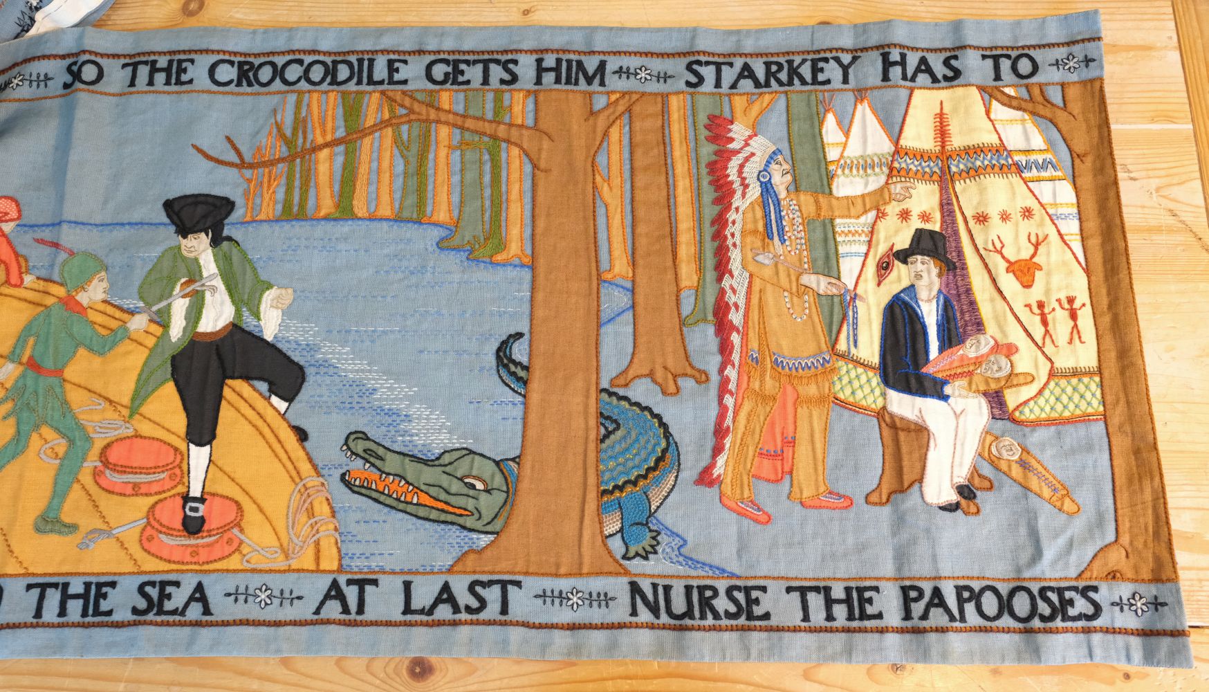 Peter Pan. A needlework nursery frieze, by Helen Stebbing M.R.S.T., 1936 - Image 7 of 12