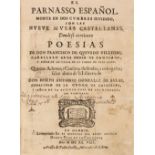 Quevedo y Villegas (Francisco Gómez de). El Parnasso Español, 1st edition, Madrid, 1648