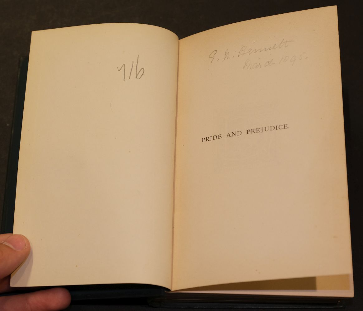 1894. Austen (Jane). Pride and Prejudice, 1st 'Peacock' edition, 1894 - Image 6 of 16