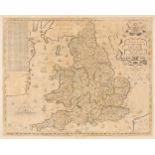 England & Wales. Saxton (Christopher & Lea Philip), Anglia, The Kingdome of England..., 1693