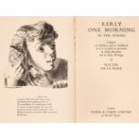 De La Mare (Walter). Early One Morning in the Spring, 1st edition, London: Faber & Faber, 1935