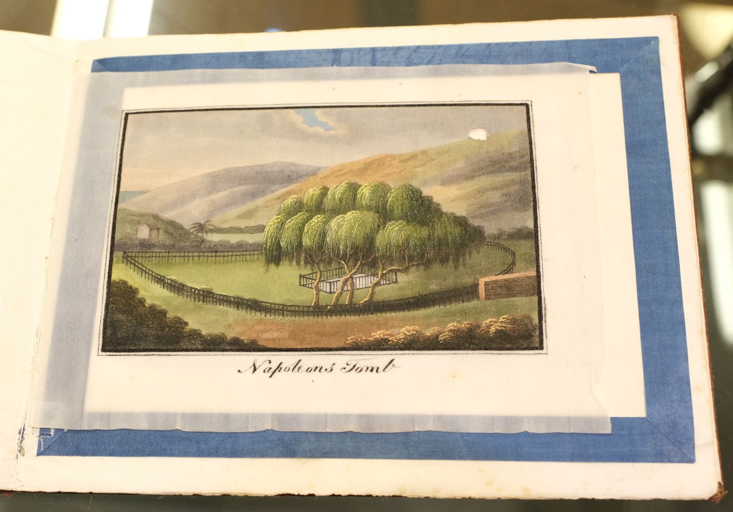 Chinese School. Album of five Chinese rice paper paintings of St Helena and Napoleon, 1830's-40's - Image 11 of 15