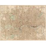 London. Bacon (G. W.), Bacon's New Map of London, circa 1875