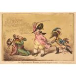 Gillray (James). The Magnanimous Minister, chastising Prussian Perfidy, H. Humphrey, 1806