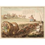 Gillray (James). The State Waggoner and John Bull..., H. Humphrey, March 14th 1804,