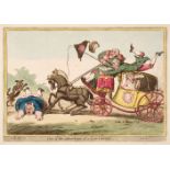 Gillray (James). One of the Advantages of a Low Carriage, H. Humphrey June 1st 1801