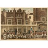 Grenadier Guards. Guards Mounting, St. James's Palace, circa 1790