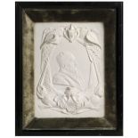 Owen (Richard, 1804-1892). A plaster relief sculpture by an unidentified artist, 1891