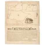 Murder Map. Radclyffe (W & T), Map of the Roads..., where Mary Ashford was Murdered, 1817