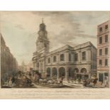 London. Chapman (J.), .., Accurate Perspective View of the Outside of the Royal Exchange..., 1788