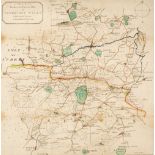 Folding Maps. A collection of approximately 45 maps, 18th - early 20th century