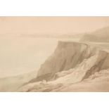 Abbott (John White, 1763-1851). Coast between Dawlish and Teignmouth, watercolour