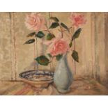 Walker (Ada Hills, 1879-1955). Roses, circa 1920, oil on canvas