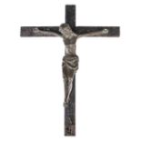 Crucifix. A 19th century brass and iron crucifix