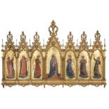 After Fra Angelico (1395-1459). Madonna della Stella, with six attendant angels, circa 1850's