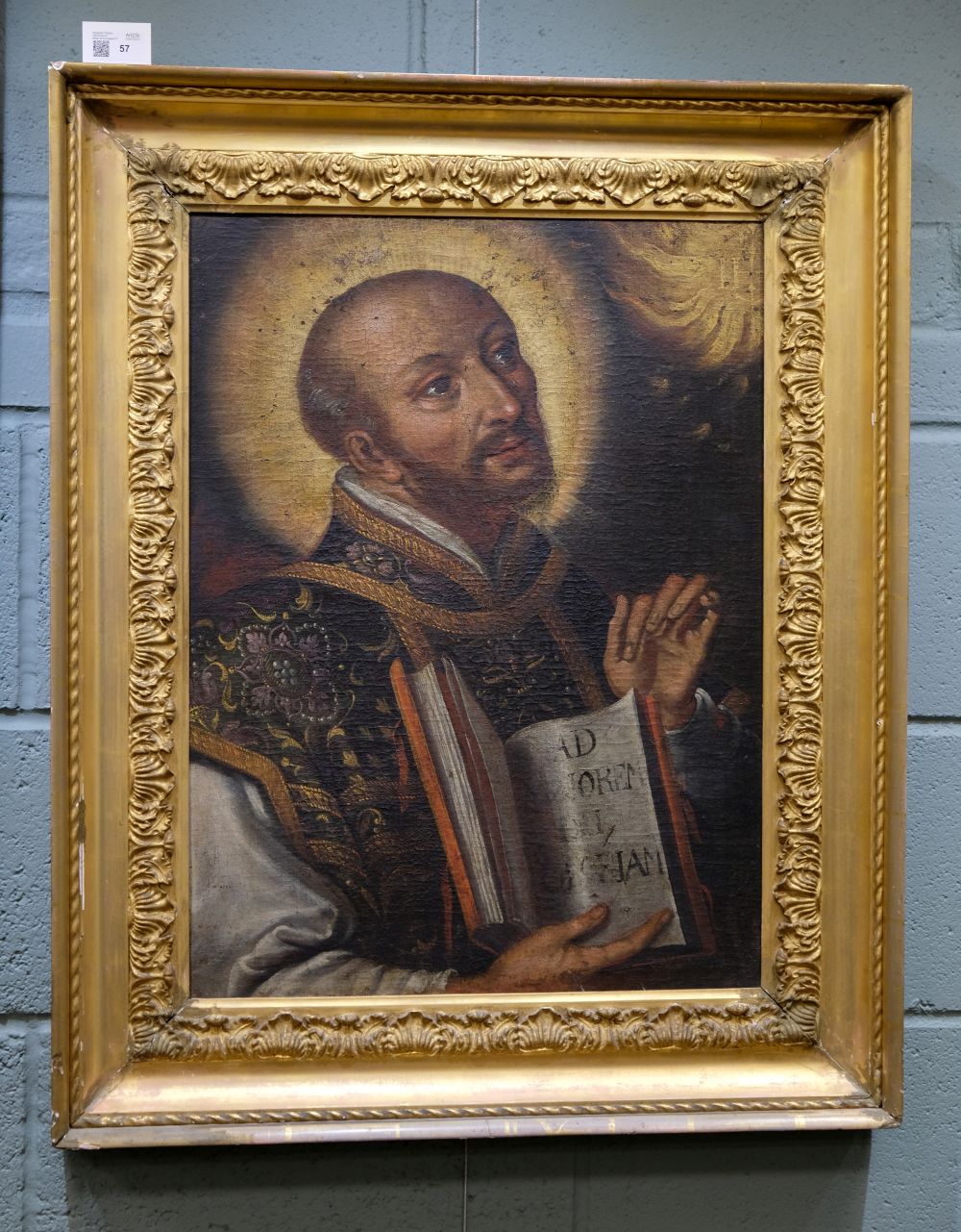 Spanish School. Saint Ignatius of Loyola, probably early 17th Century, oil on canvas, - Image 3 of 8