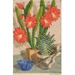 Philipp (Martin Erich, 1887-1978). Still Life with Christmas Cactus, 1927