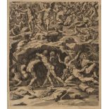 De Jode I (Pieter, 1570- 1634). The Last Judgment after Jean Cousin, 1615, re-issued 1730