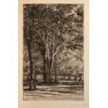 Haden (Seymour, 1818-1910). Kensington Gardens, 1859