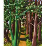 Pomeroy (Richard, 1960-). Path Through Trees, 1992-94, oil, signed