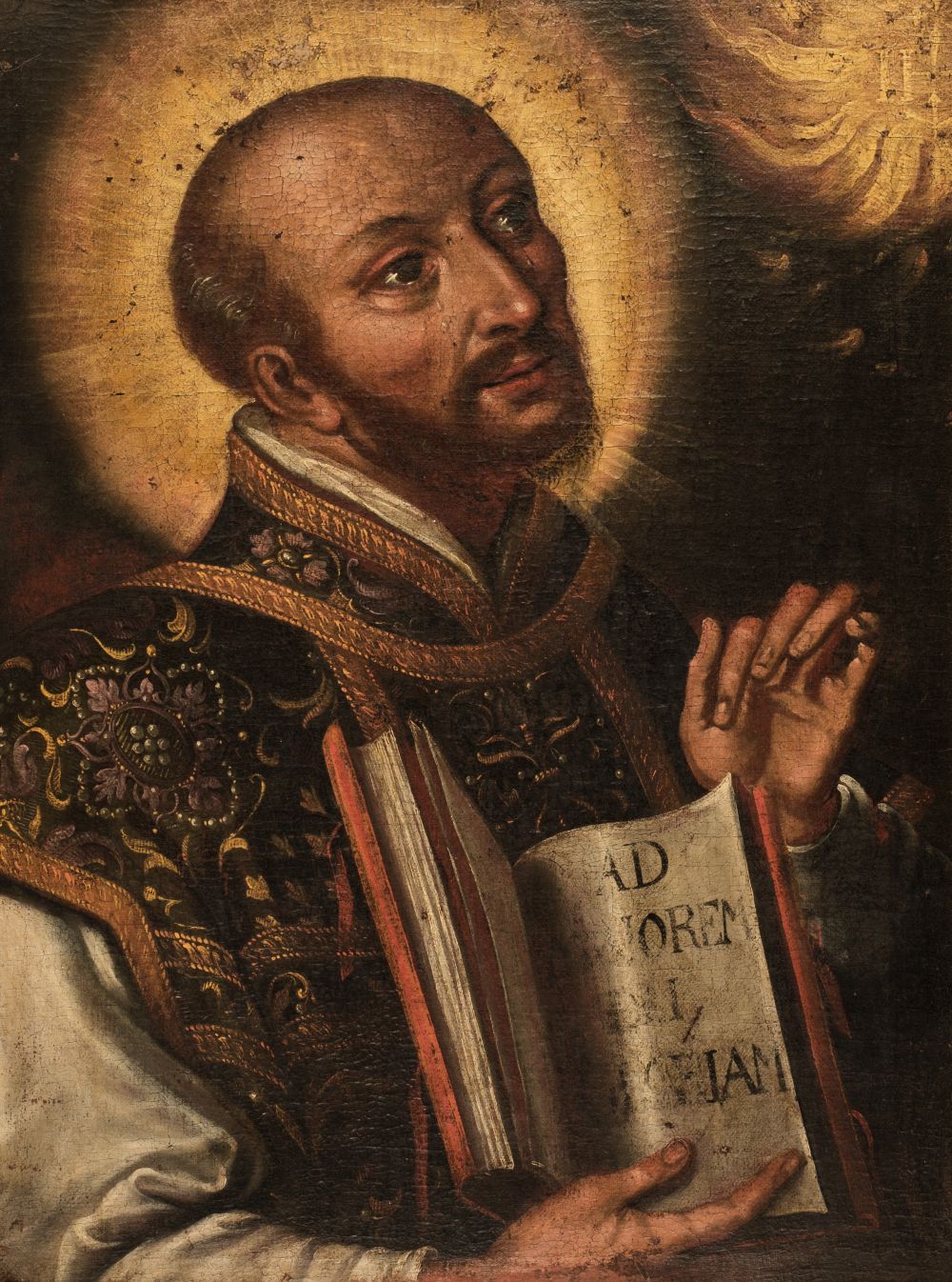 Spanish School. Saint Ignatius of Loyola, probably early 17th Century, oil on canvas,