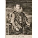 Muller (Jan, 1571–1628). Archduke Albert of Austria, after Rubens, 1615, copper engraving