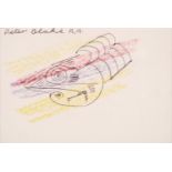 Blake (Peter, 1932-). Composition, circa 1986, pen and crayon, signed