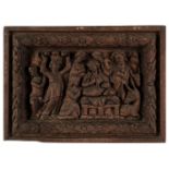 Wooden relief sculptures. Adoration of the Magi, & Adoration of the Shepherds, 18th/19th c.