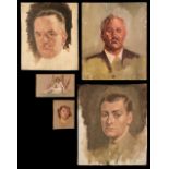 Mackey (Haydn Reynolds, 1883-1979). A group of 6 sketches, oil