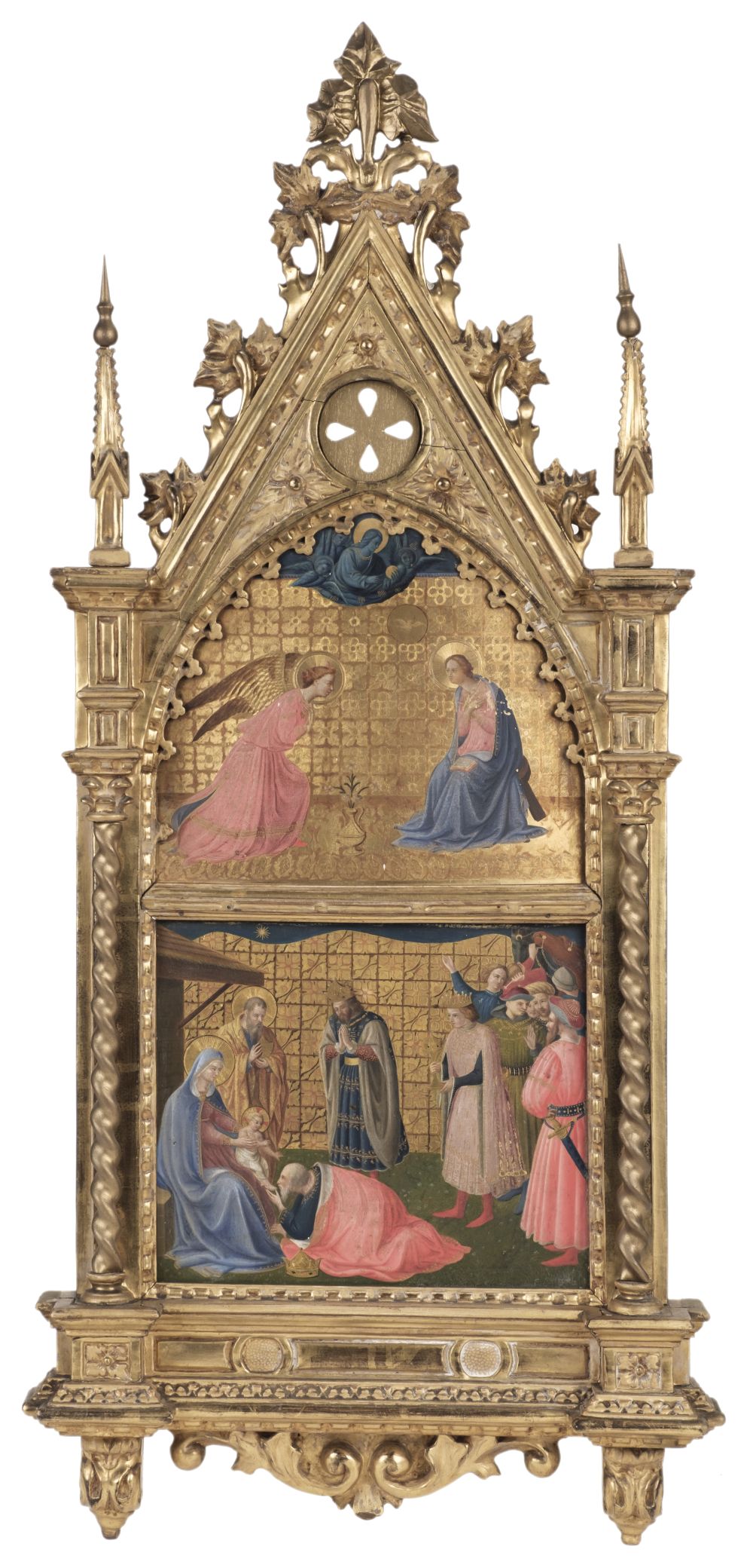 Fra Angelico (1395-1455). Annunciation/Adoration of the Magi, Florence, circa 1850's