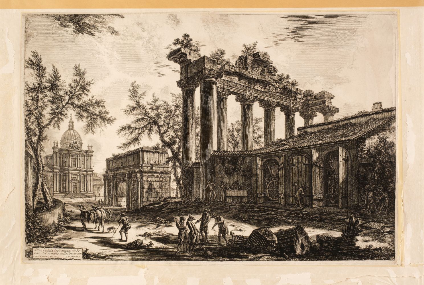 Piranesi (Giovanni Battista, 1720-1778). Veduta del... Tempio della Concordia, 1774 - Image 2 of 2