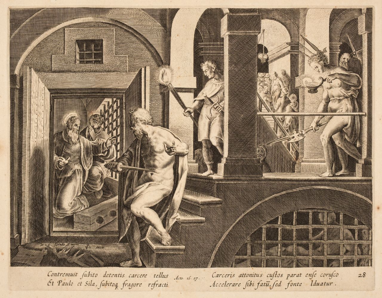 After Johannes Stradanus (1523-1605). Acta Apostolorum, circa 1582, - Image 2 of 2
