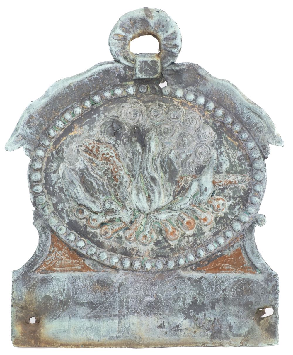 Fire Insurance Mark. A Regency copper 'Salamander' fire insurance mark circa 1825