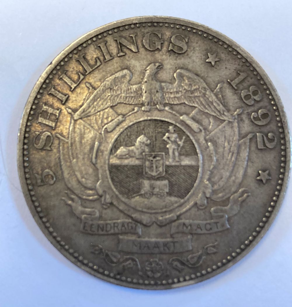 South Africa. Five Shillings, 1892 - Bild 2 aus 2