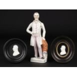 Duke of Wellington. A Victorian miniature parian profile of the Duke of Wellington