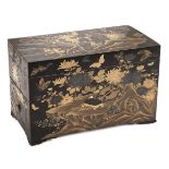Calligraphy Box. A Japanese lacquer calligraphy box, Meiji period (1868-1912)