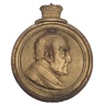 Duke of Wellington. A mid-Victorian cast iron memorial portrait plaque