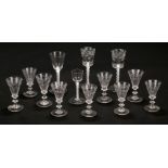 Glass. 18th century drinking glasses