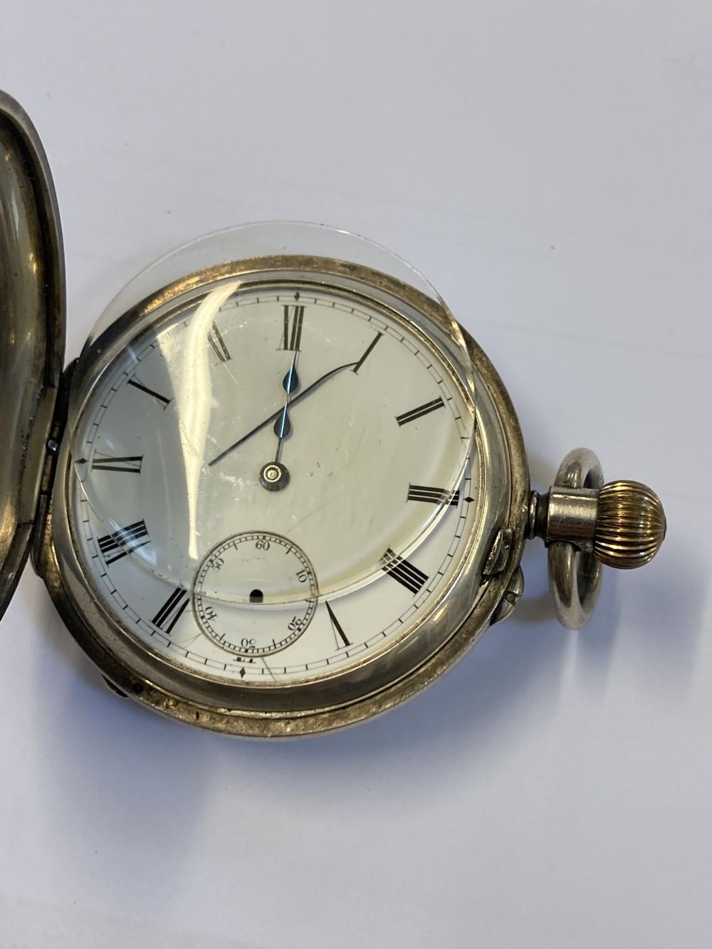 Pocket Watch. An 18ct gold half hunter pocket watch by Barber & Smith - Bild 10 aus 11