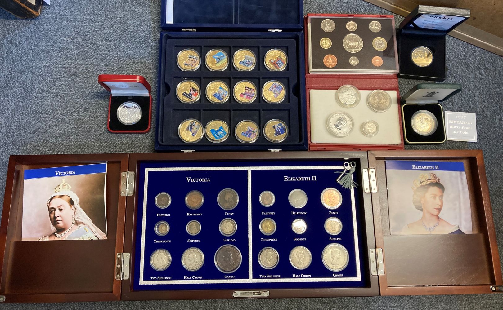 Proof Coins. A mixed collection of proof coins,