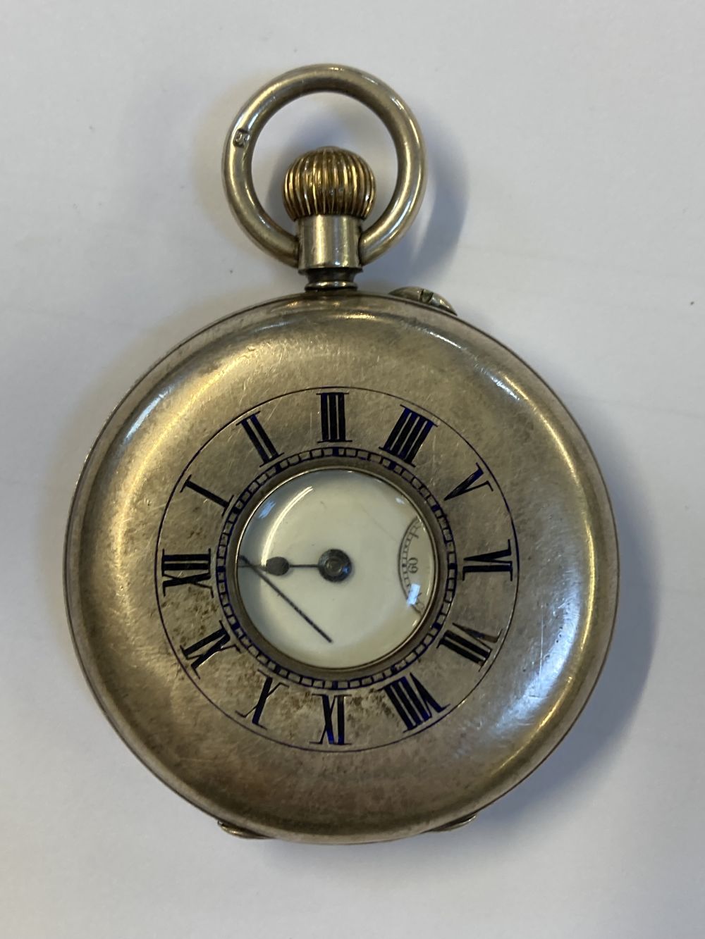 Pocket Watch. An 18ct gold half hunter pocket watch by Barber & Smith - Bild 9 aus 11