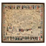 Oxford. Peele (Cecily), Map of Oxford's History: With some of its Worthies, circa 1934