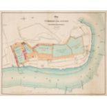 London Docks. Gardner (J.), Plan of the Commercial Docks at Rotherhithe, 1848,