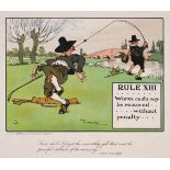 Crombie (Charles). The Rules of Golf Illustrated, Copyright of Perrier, circa 1907