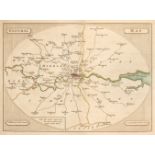 Road Maps. A collection of approximately 100 maps, mostly 17th - 19th century