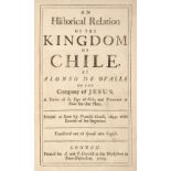 Ovalle (Alonso de). An Historical Relation to the Kingdom of Chile..., 1703