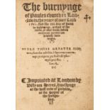 [Pilkington, James]. The burnynge of Paules church in the yeare of oure Lord 1561, 1563