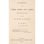 James (Thomas Horton). Rambles in the United States and Canada, 1st edition, 1846