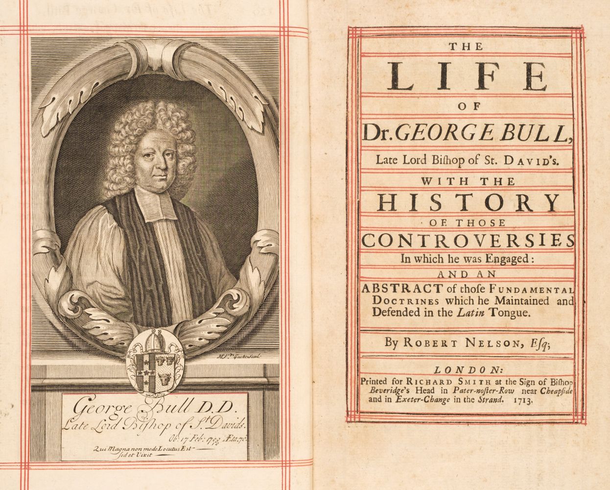 Nelson (Robert). The Life of Dr. George Bull, Late Lord Bishop of St. David's..., 1713 - Image 2 of 3