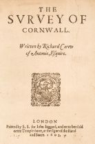 Carew (Richard). The Survey of Cornwall, 1st edition, London: S. S. for John Jaggard, 1602,